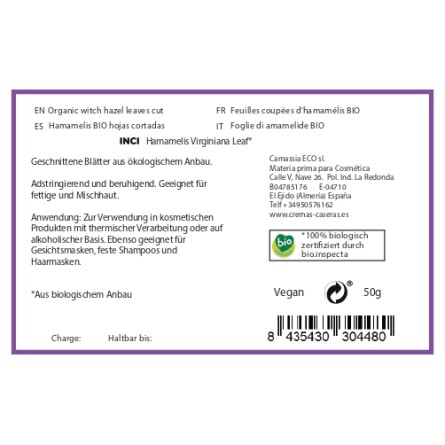 Hamamelis BIO (Hamamelis virginiana), geschnitten 50 g