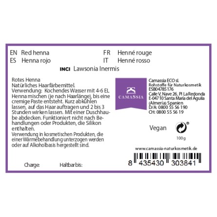Rotes Henna