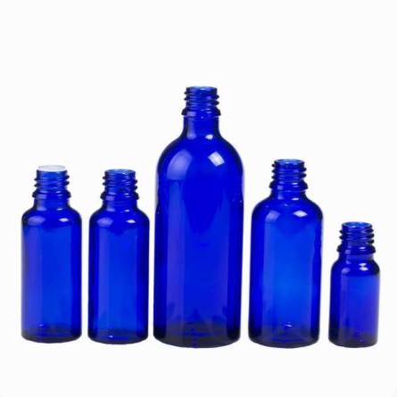 Glasflasche Blauglas