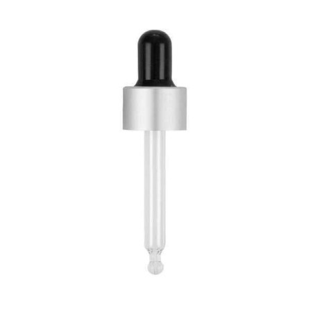 Pipette, silber/schwarz