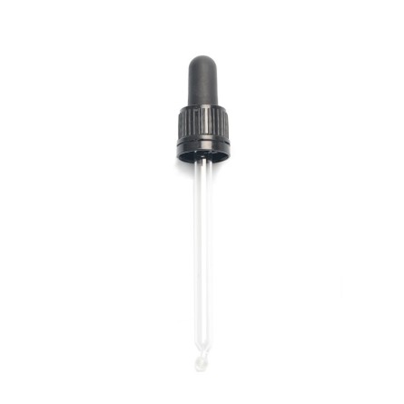 Pipette, schwarz, für Braunglasflasche 100 ml