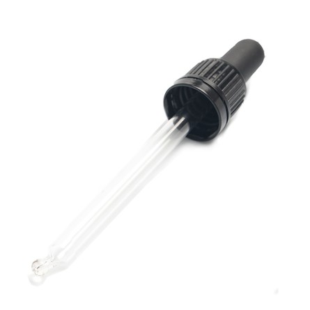 Pipette, schwarz, für Braunglasflasche 100 ml