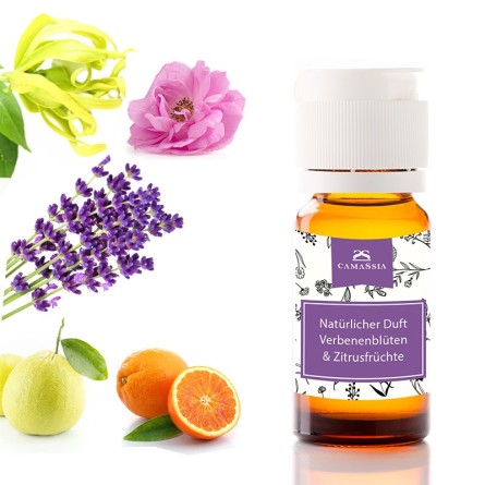 Natürlicher Duft Verbenenblüten und Zitrusfrüchte