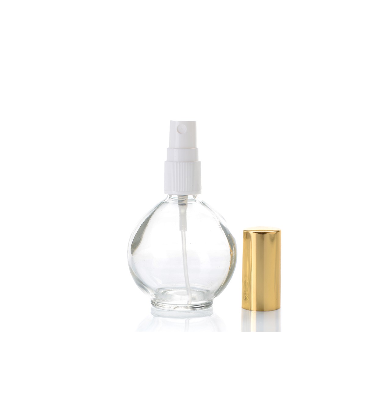 Leerer Behälter für Parfüm: Runde Sprühflasche 75 ml