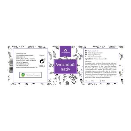 Avocadoöl nativ (grün und naturrein)