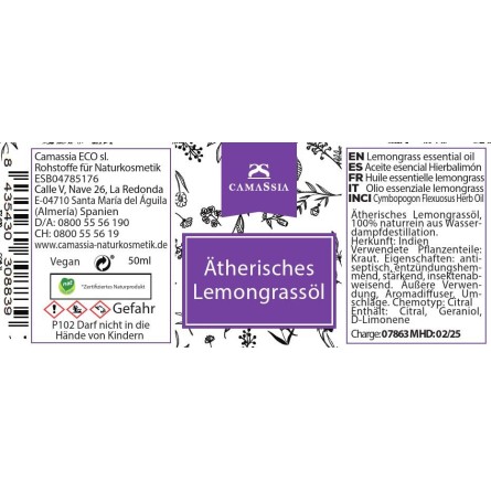 Ätherisches Lemongrassöl