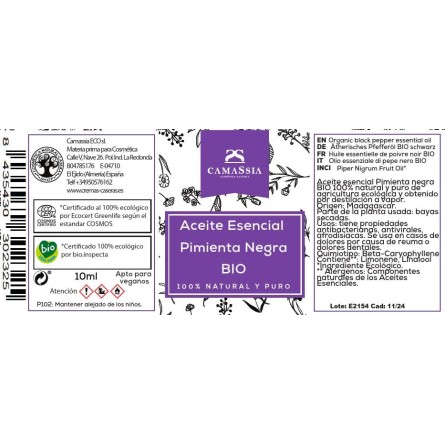 Ätherisches Pfefferöl BIO (Piper nigrum) 10 ml