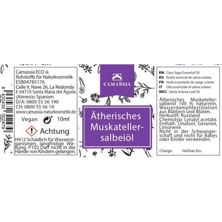 Ätherisches Muskatellersalbeiöl (Salvia sclarea)