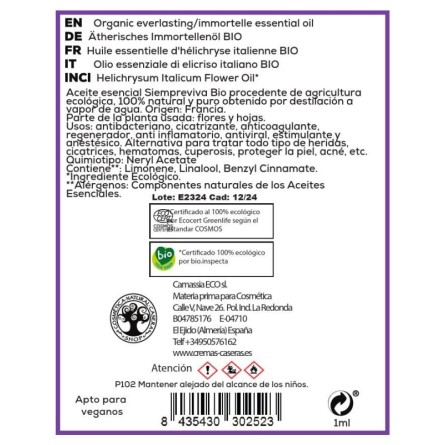 Ätherisches Immortellenöl BIO 1 ml