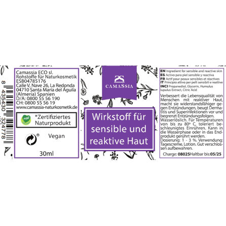 Wirkstoff für sensible und reaktive Haut