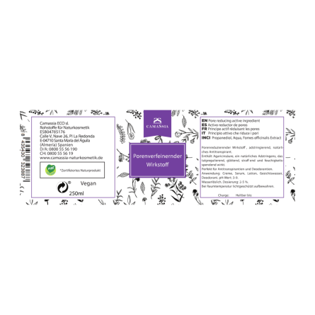Porenverfeinernder Wirkstoff