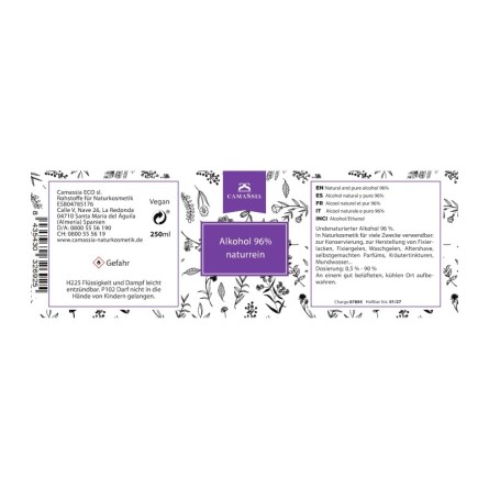 Alkohol naturrein, 96 %