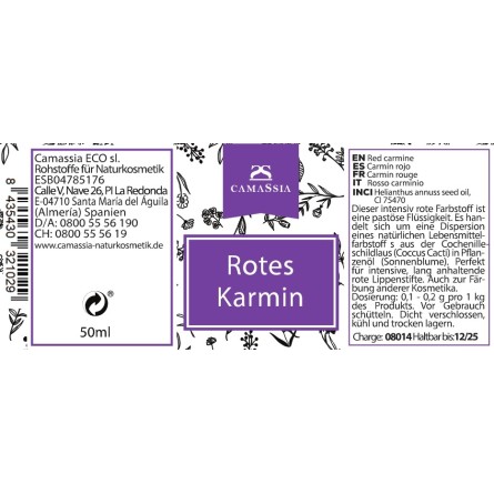 Karmin Farbstoff