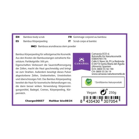 Bambus Körperpeeling