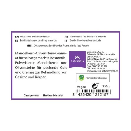 Mandelkern-Olivenstein-Granulat für Peeling