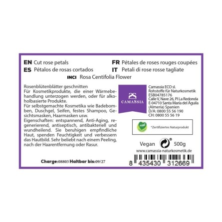 Rosenblütenblätter, geschnitten